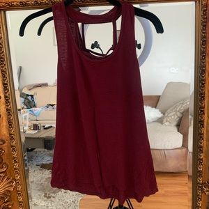 Burgundy Yoga Top